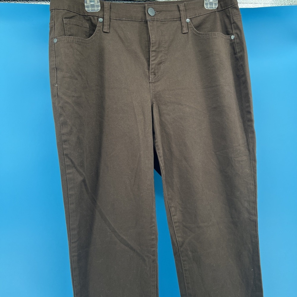 New Directions Women Brown Jeans 12R Straight - Picture 3 of 9